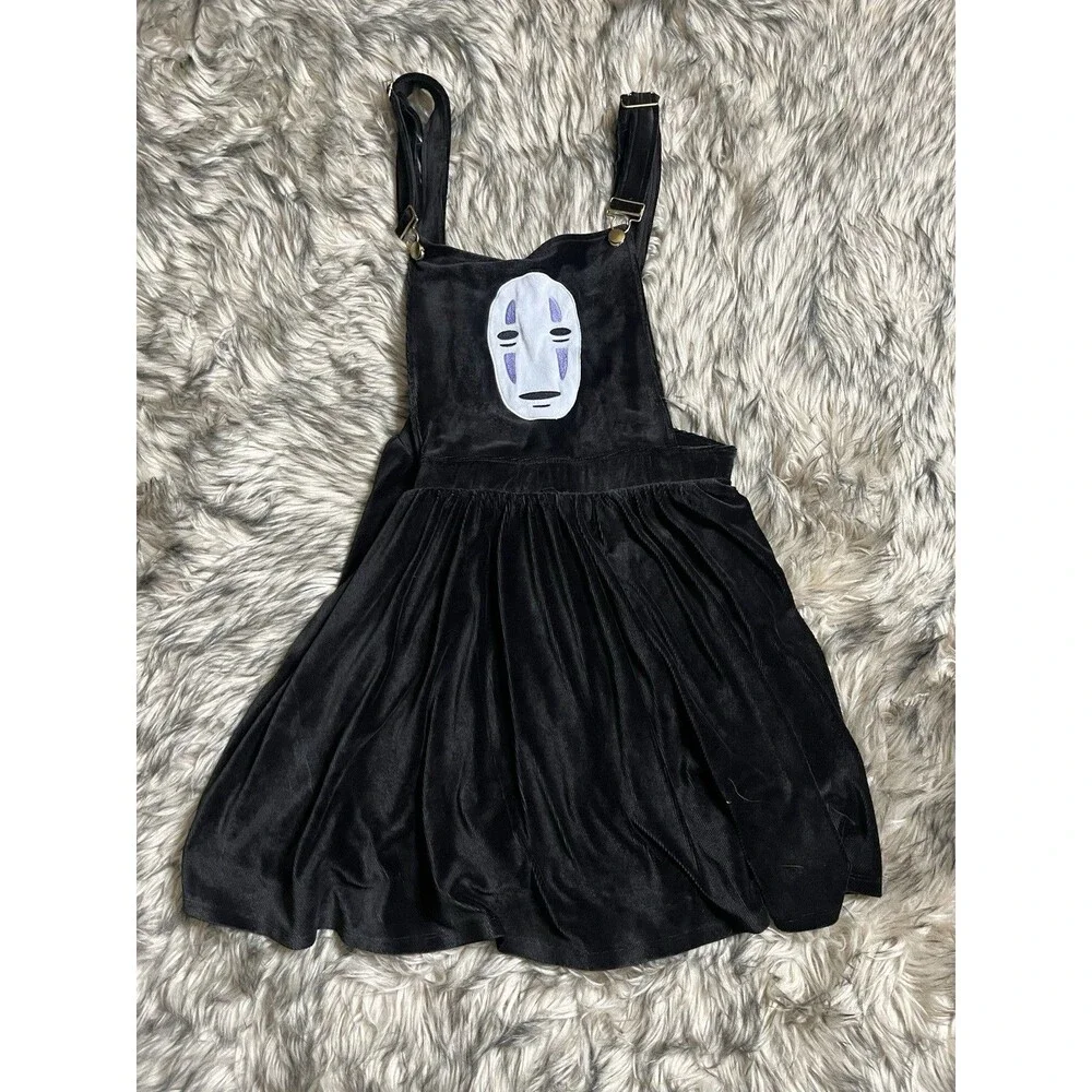 Studio Ghibli Spirited Away No Face Overall Velvet Black Skirt Women Sz 2X
